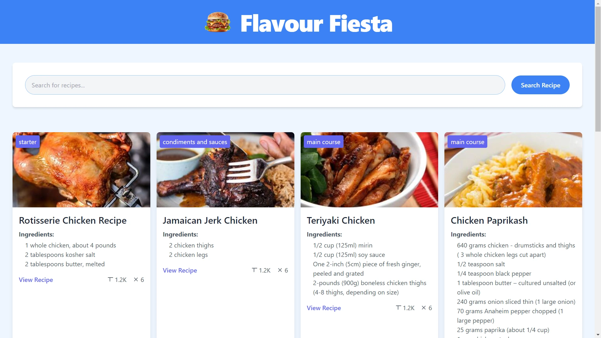 FlavourFiesta Project